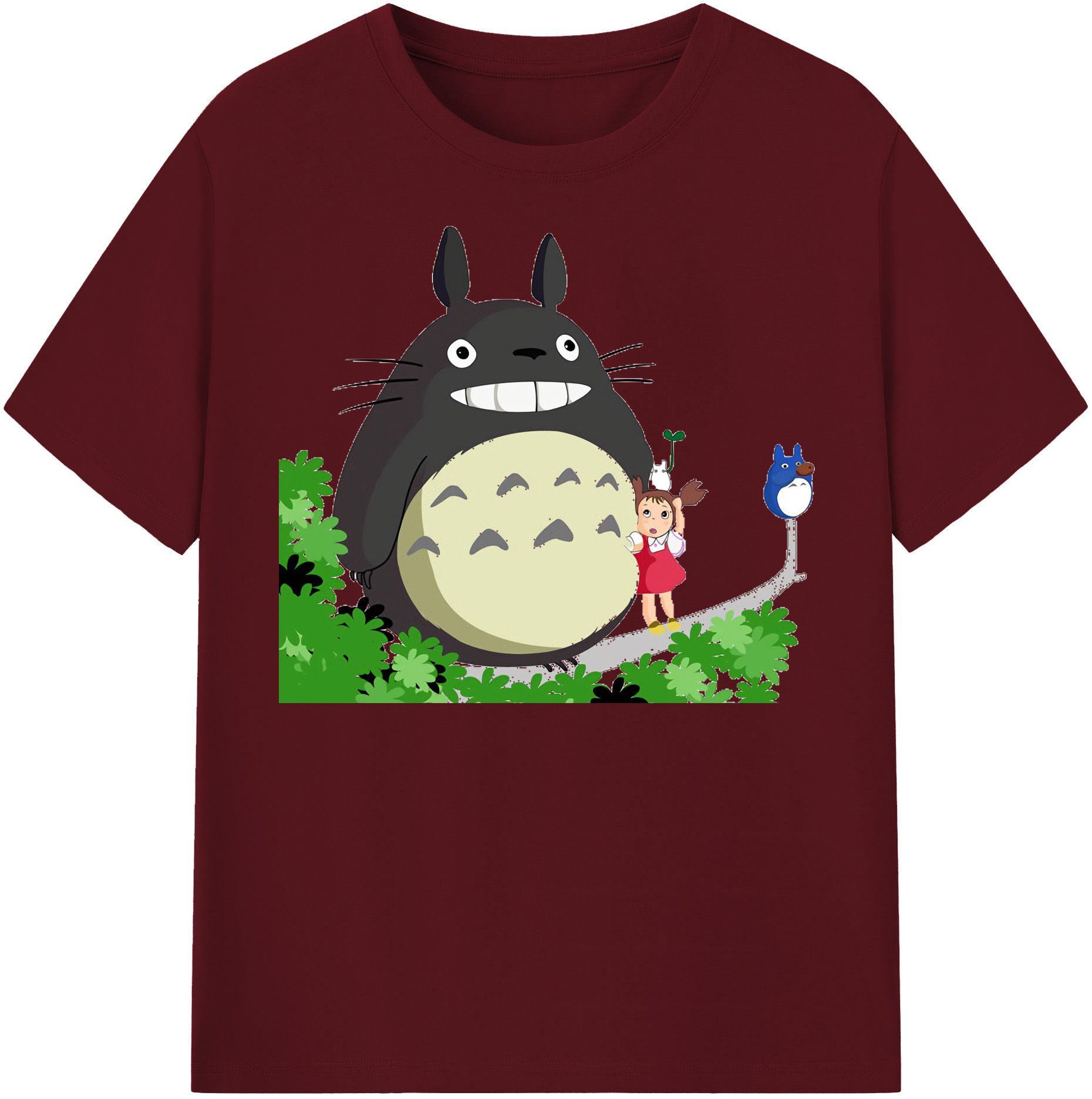 （画像用） となりのトトロ 草壁メイ 草壁サツキ My Neighbor Totoro Satsuki Kusakabe Mei Kusakabe 綿100％半袖Tシャツ（フロントプリント）
